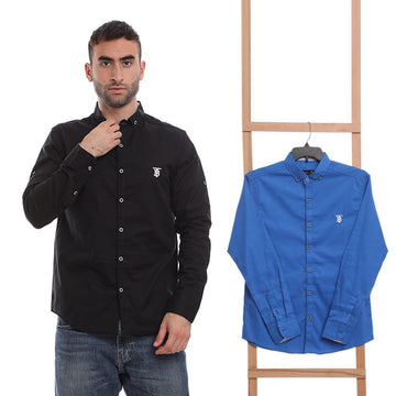 قميص جبردين من الهيبة رجالي قطن/ليكرا، ألوان متعددة